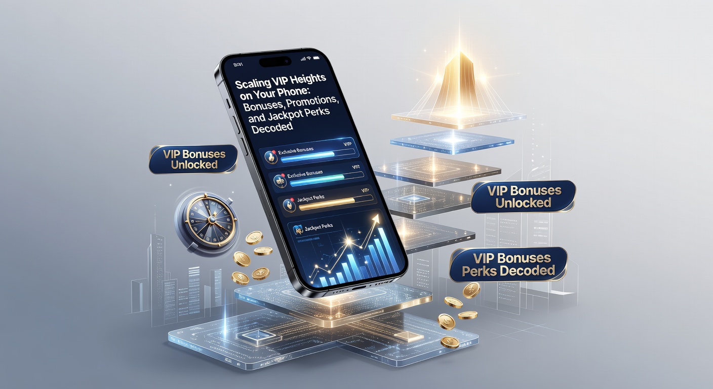 VIP-Bonus-Symbolik auf Handy-Display mit Münzen und Sternen